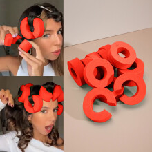 Weerihhol foam hair rollers heatless self-fastening