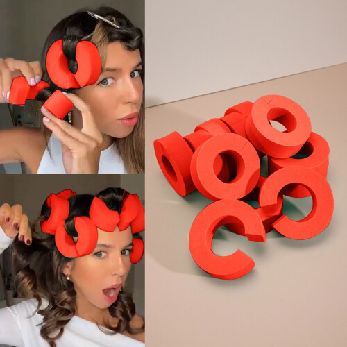 Weerihhol foam hair rollers heatless self-fastening