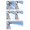 New Strong Pressure Water Saving Filter Shower  5 Modes Handheld Shower  One Button Stop Bathroom Accessories B 7
