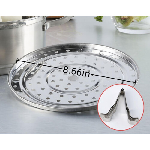 Steamer Rack 304 Stainless Steel 8.7 Inch with Removable 1