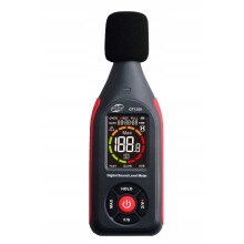 SONOMETER DECIBELMÅTER LYDSTYRKEMETER LOUDNESS 30-130dB LCD PC