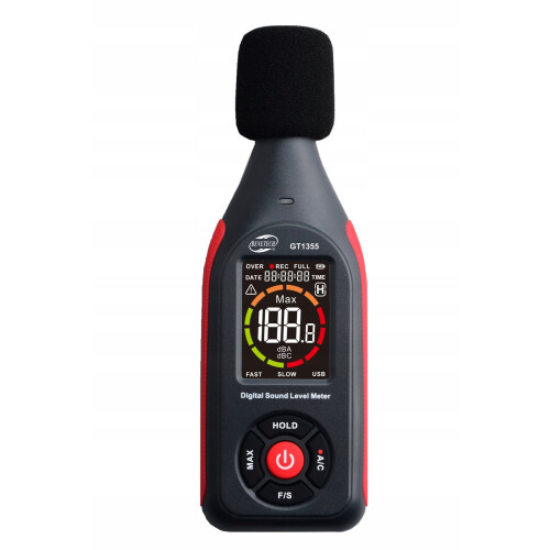 SONOMETER DECIBELMÅTER LYDSTYRKEMETER LOUDNESS 30-130dB LCD PC
