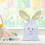 Easter bunny drawstring bag burlap 12x16 inches 4