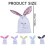 Easter bunny drawstring bag burlap 12x16 inches 3