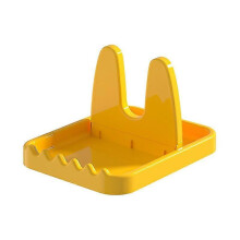 Foldable Lid Rack Multifunctional Kitchen Spatula Soup Spoon Stove(Yellow) SZRH A-S