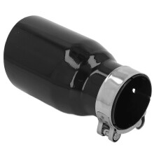 160mm Slant Cut Exhaust Tip Car Tailpipe Inlet 60mm Outlet 89mm Black Stainless Steel for Automotive Emission System SZRH A-S