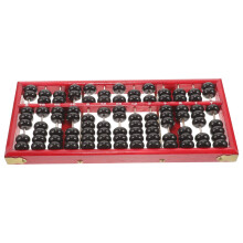 Vintage wooden abacus soroban 13-column 7-bead