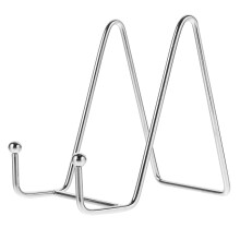 Iron Easel Display Stand Silver 1 Piece