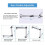 Shower  Extension Arm, Adjustable Extender with Lock Joint, Rise or Lower Rainfall and Fixed Shower 8