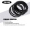 O-ring, sealing ring, 10 pieces, 45 mm x 3 mm, nitrile rubber, black 2