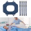 Reusable positioning bed pad with 4 handles and hollow-out 8