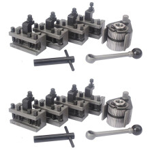 2X Juego de Postes de Herramienta de Cambio Rápido de Torno WM210VandWM180Vand0618 12X12Mm Descanso de Herramienta para Columpio Sobre Cama 120-220Mm