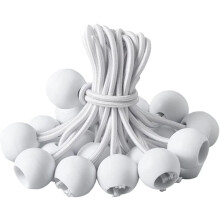 Adjustable Bungee Cords White 4 Inch 50 Pack