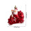 Christmas Tree Ornaments Black Shiny Flocking 12pcs 3