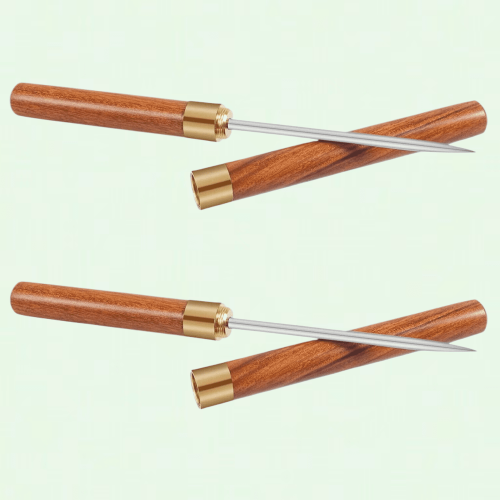 Ice Pick Stainless Steel with Wooden Handle 2 Pack