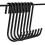 Kitchen hanging pot rack wall-mounted with chains and 1