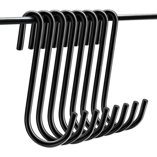 Kitchen hanging pot rack wall-mounted with chains and