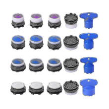 20Pcs Faucet Aerators, M16.5 .5 M21.5 M24 Faucet Cache Aerator Water Saving Flow Restrictor with Ke YVL
