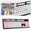 Σετ μηχανικού πληκτρολογίου 104Keys Gaming Gradient, χοντρό για φορητό υπολογιστή, 3