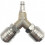 Compressed Air Distributor with 2x 1/4" Threaded Connectors - Brass Rustproof Air Switch & Connector - Fully Assembled SZRH 1