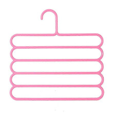 Hanger Trousers Non-Slip Pants Hangers Wardrobe Organization Homeowners 33.00X32.50X0.70CM 1Pcs33.00X32.50X0.70CMPink SZRH
