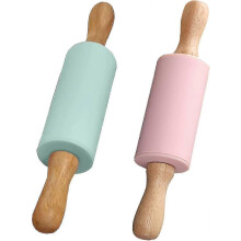 2 Pcs Silicone Rolling Pin for Baking, Non-Stick Anti-Rust Dough Roller for Cakes & Pastries Edition 1104