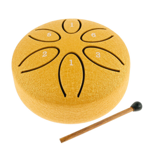 Toorise Steel Tongue Drum 6 Note with Mallet 1