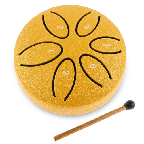 Toorise Steel Tongue Drum 6 Note with Mallet 2