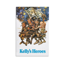 Movie Poster Kelly's Heroes Canvas Wall Art