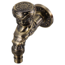 OULII Kitchen Wall Faucet Zinc Alloy Coffee Finish 1 Piece
