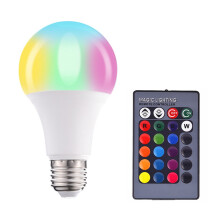 Ampoule LED E27RGB avec télécommande (1 lot)