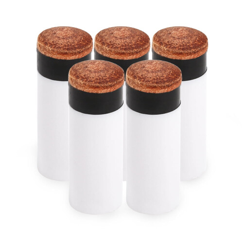 Tomfoto Pool Cue Tips Hard Ferrules 5PCS 12MM 13MM 1