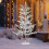 Ktaxon pine Christmas tree pre-lit 4 ft 325 warm white 2