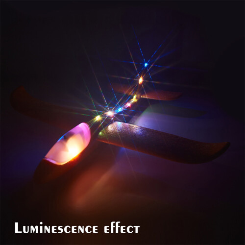 Tinglu LED foam glider airplane toy for kids 2