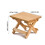 Wooden Folding Patio Side Table for Outdoor Chairs 7