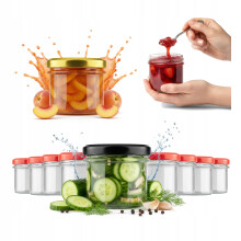 50x EGYENES ÜVEG 140ML ÉLELMISZER TARTÁLY MÉZ LEKVÉR TARTÓZÉK LÉ