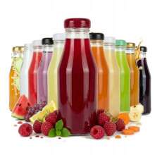 100 db gyümölcslépalack 200 ml ÜVEG PALACKOK léhez csavaros kupakkal 0,2 l