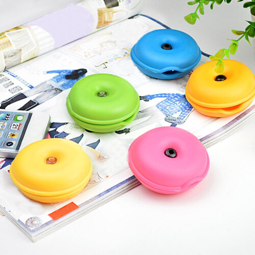 Welling Cute Turtle Shell Λαστιχένιο Καλώδιο Τυλίξτε το Καλώδιο με Σύρμα και Βάση Ακουστικών 1