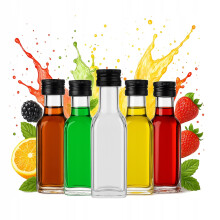 100x MARASCA Üvegpalack Tartály 20ml Alkohol Ajándék Likőr Mintákhoz