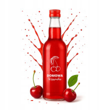 MONOPOL palack 500ml CSERESZNYÉS UTALVÁNYNYOMTATÁSSAL 0,5l Üveg vodkához