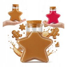 STAR dekoratív üvegpalack 280ml Star borszirup ajándékba
