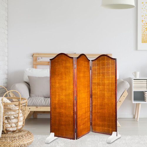 White Wooden Room Divider Stand 2