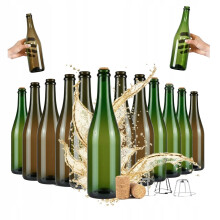 30x Üveg Pezsgőhöz, Ciderhez, Borhoz 750 ml Olive Pezsgő 0.75l