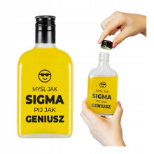 Hip Flask kulacs 200 ml - Gondolkodj úgy, mint egy Sigma Igyál úgy, mint egy zseni Vicces ajándék
