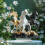 Acrylic Horse Figurine Decorative Ornament with Base 2