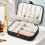 Jewelry Box PU Leather Double Layer Black 4