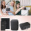 Jewelry Box PU Leather Double Layer Black 5