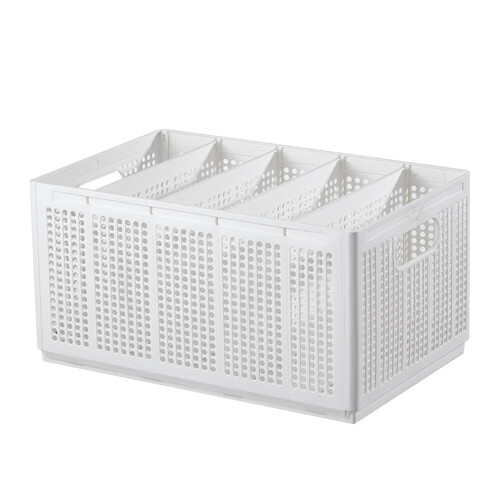 Foldable Plastic Storage Box with Dividers 3-Pack 1