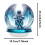 Hand-painted angel figurine boho acrylic 1 pc 3