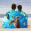 Extra groot strandhanddoek 60x30 inch, sneldrogend, microvezel, zandvrij 5